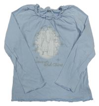 Světlemodré triko s Frozen Diney