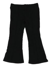 Černé flare kalhoty H&M