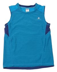 Azurovo-tmavomodré sportovní tílko Decathlon