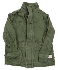 Tmavozelená plátěná jarní bunda s kapsami Abercrombie&Fitch