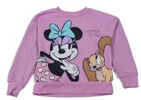 Růžová mikina s Minnie a Fifi Primark