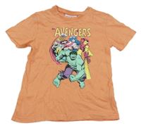 Meruňkové tričko s Avangers Marvel