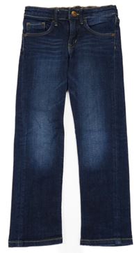 Tmavomodré slim rifle H&M