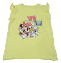 Žluté tričko s Minnie a Daisy Name it 