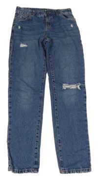 Tmavomodré rifle s prošoupáním 