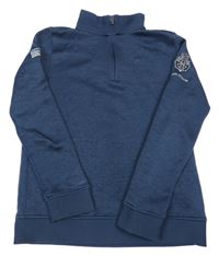 Tmavomodrá funkční sportovní mikina s logem Under Armour