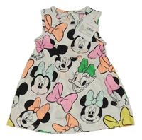 Nové - bílé vzorované šaty s Minnie Disney