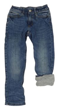 Modré podšité skinny rifle Denim Co.
