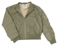 Khaki šusťákový jarní zateplený bomber F&F