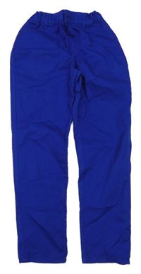 Kobaltově modé plátěné chino kalhoty H&M