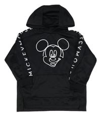 Černá mikina s Mickeym a kapucí Zara