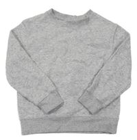 Šedá melírovaná mikina H&M