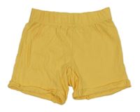 Žluté bavlněné kraťasy Primark 