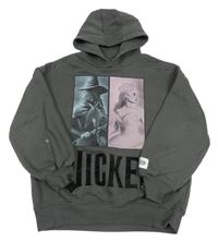 Šedá mikina Wicked s kapucí 