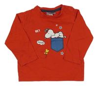 Červené triko se Snoopym