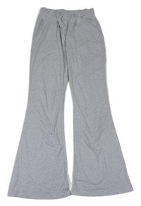 Šedé melírované flare legíny