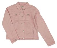 Světlerůžová riflová bunda Denim Co.