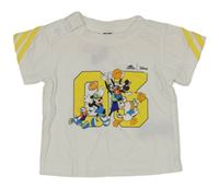 Bílé tričko s Mickeym a přáteli Adidas