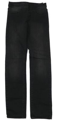 Černé riflové džegíny H&M