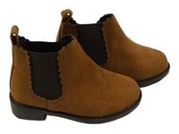 Nové - hnědé semišové kotníčkové boty PRIMARK vel. 22
