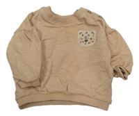 Světlehnědá mikina s leopardem George