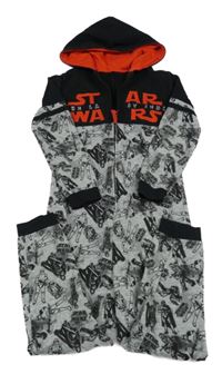Šedo-černá tepláková kombinéza se StarWars a kapucí George