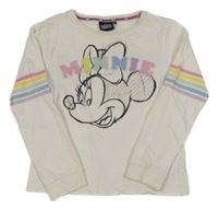 Bílá lehká mikina s Minnií Disney