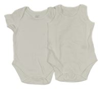2x - Bílé body M&S + Pure baby