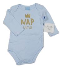 Nové - světlemodré body s nápisem 