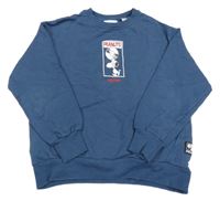 Tmavomodrá oversize mikina se Snoopym Zara