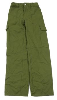 Tmavokhaki cargo kalhoty