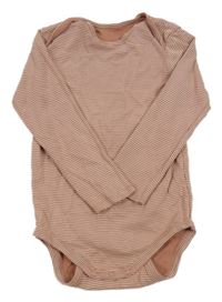 Starorůžovo-bílé pruhované body C&A