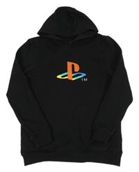 Černá mikina PlayStation s kapucí George