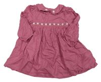Purpurové šaty s kytičkami Primark 