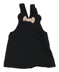 Černé riflové šaty s mašlí - Minnie H&M