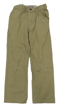 Béžové plátěné chino kalhoty H&M