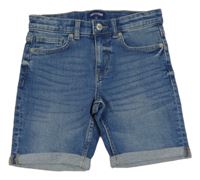 Modré elastické riflové kraťasy ONLY&SONS