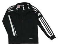 Černo-bílá funkční sportovní mikina Adidas