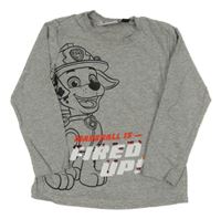 Šedé triko s Paw Patrol Nickelodeon