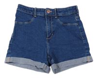 Tmavomodré riflové kraťasy Denim Co.