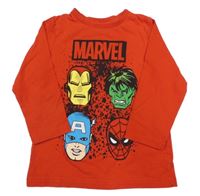 Červené triko s Avengers Marvel