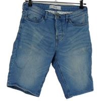 Pánské světlemodré teplákovo/riflové kraťasy Hema vel. 30