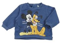 Tmavomodrá mikina s Mickey a Plutem Disney