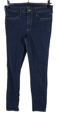 Dámské tmavomodré skinny rifle H&M