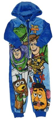 Modrá chlupatá kombinéza Toy Story s kapucí Disney