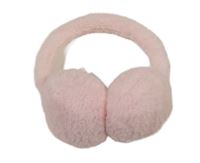Světlerůžové chlupaté klapky na uši
