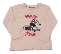 Světlerůžové triko s Minnie Primark