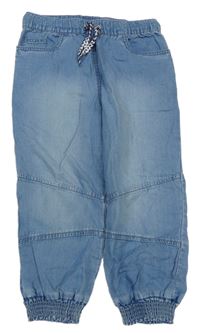 Modré lehké capri chino rifle Yigga