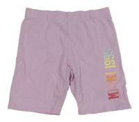 Lila elastické kraťasy s nápisem Primark