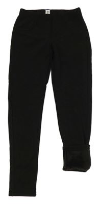 Černé zateplené legíny Primark